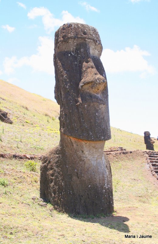 Moai al volcà Rano Raraku